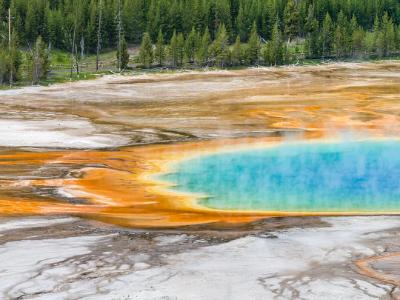 Grand Prismatic Spring from Overlook Grand Prismatic Spring from Overlook