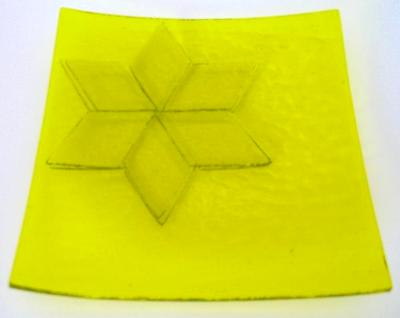 Yellow plate with star Yellow plate with star