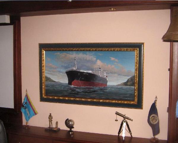 Ecuadorian oil carrier "Maya", 120cm x 60cm, 2013