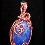 Lapis Lazuli Wire Wrapped Pendant