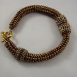 B-11 bronze ndebele bracelet with moveable rings