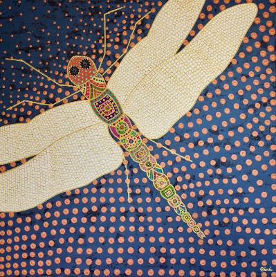 Dragonfly at dusk Dragonfly at dusk