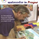 Watercolor demonstration in Prague-Czech Republic, 04.08.2018