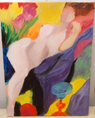 #2 Nude abstract bright colors (SOLD)