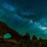Airglow and Milky Way over North Window
