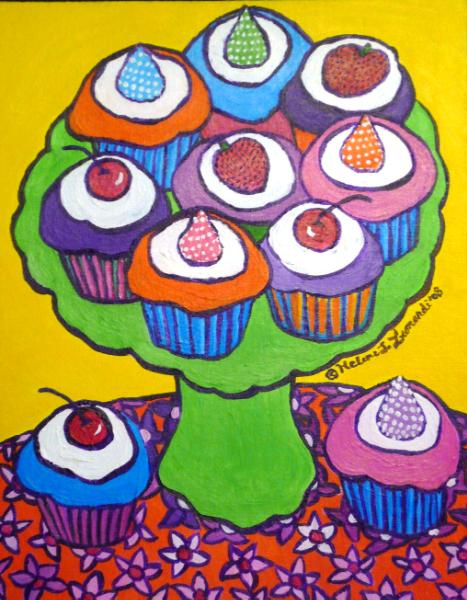 "Pop Art" Cupcake Platter