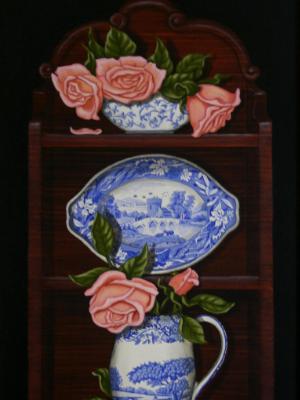 Spode with pink Roses - SOLD