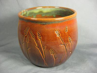 101219.D Wheat Carving Crock