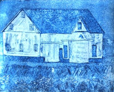 Indiana Barn Series - Big White Barn (artist's proof)