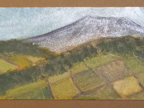 Mountain Farm Fields - Brown