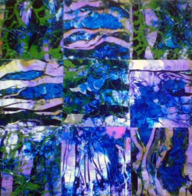 blue abstract trees blue abstract trees