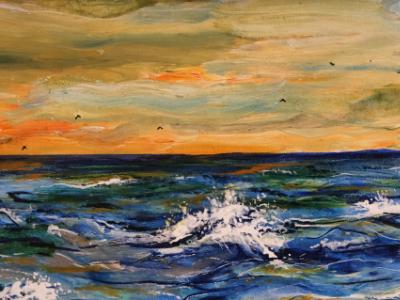 Birds and waves Birds and waves