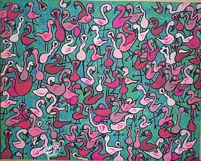 Plethora of Pink Flamingos
