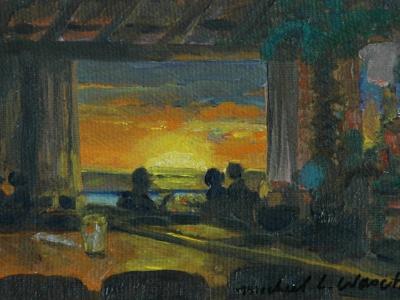 Ohau Waikiki Sunset from Cheeseburger Ohau Waikiki Sunset from Cheeseburger