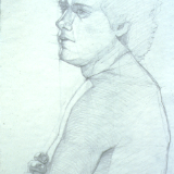 Male Figure Study, Graphite