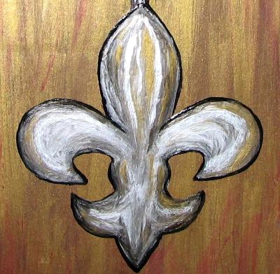 Silver/Gold Fleur de Lis