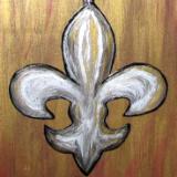 Silver/Gold Fleur de Lis