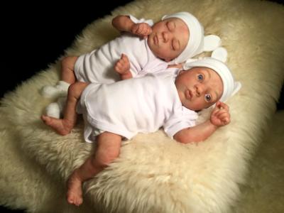 Realborns preemie twins - ADOPTED/SOLD