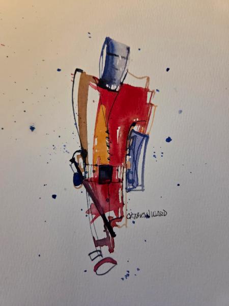 Mechanical Man (watercolor) 