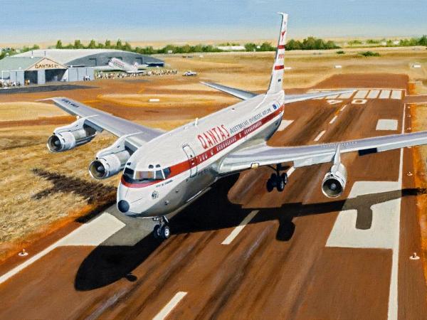 VH-XBA's Longreach Approach