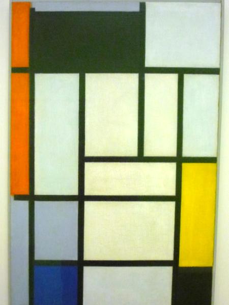 Composition with red, black, yellow, blue &grey; Piet Mondriaan