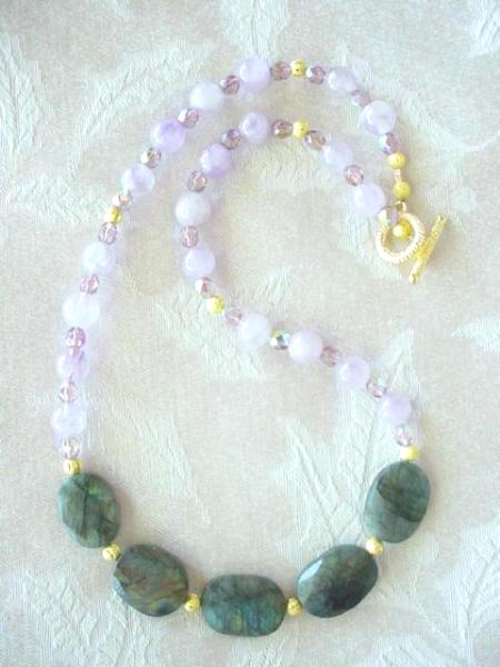 Mystical Labradorite with Vintage Amethyst 