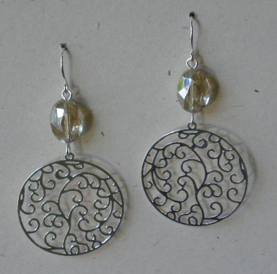 Filigree Medallion Earrings Filigree Medallion Earrings