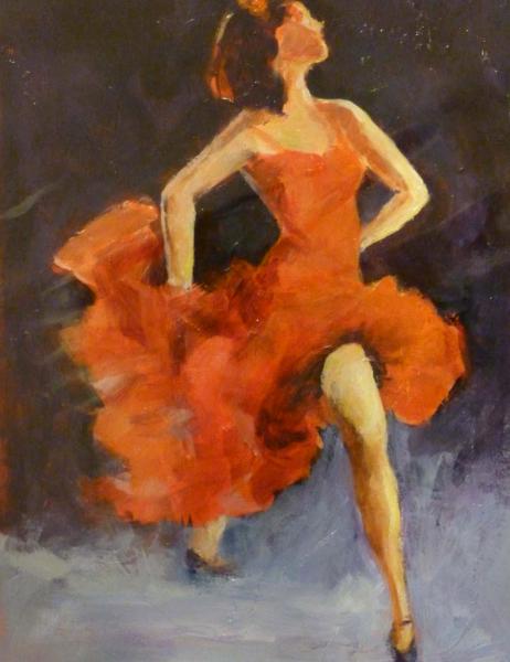 Flamenco Dancer in Red ~ Sold