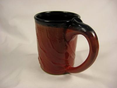 110513.F Mug with Slip Textured Surface
