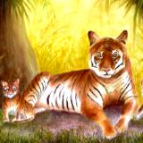 Tiger and Cubs