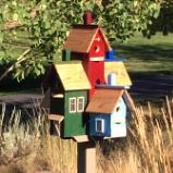 Standing Colorful Bird House