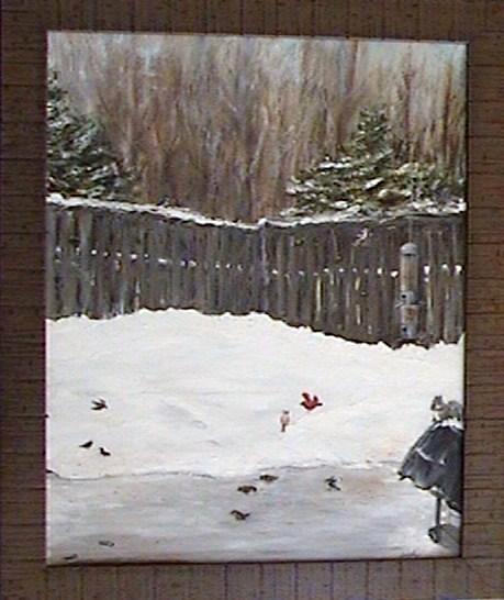 "BACKYARD IN WINTER"