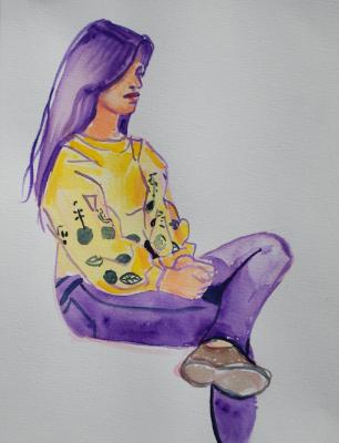 Naz, Yellow Sweater Naz, Yellow Sweater