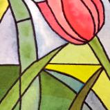 Stained Glass Tulip