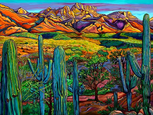 Our Desert Guardians - 36x48 SOLD