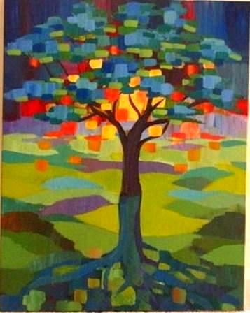 Tree at sunset
