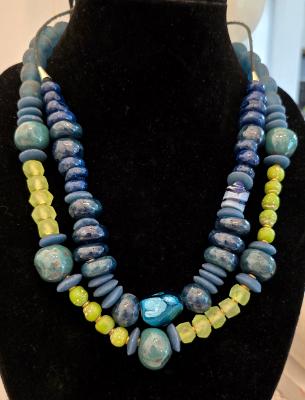 Hand made beads made by the Artist Hand made beads made by the Artist