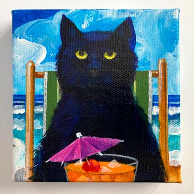 BLACK CAT WITH SUNRISE BLACK CAT WITH SUNRISE