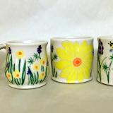 Four Flower Mugs