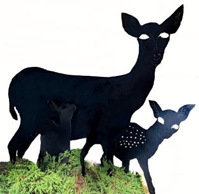 Doe and Two Fawns Doe and Two Fawns