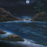 Midnight Moon on Water