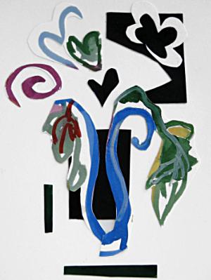 Blue Vase with Hearts Blue Vase with Hearts
