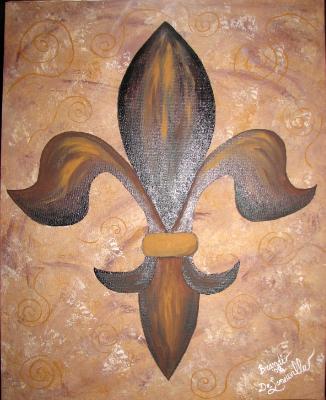 Fleur de Lis Earthtones Fleur de Lis Earthtones