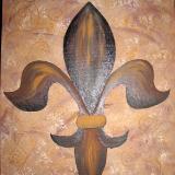 Fleur de Lis Earthtones