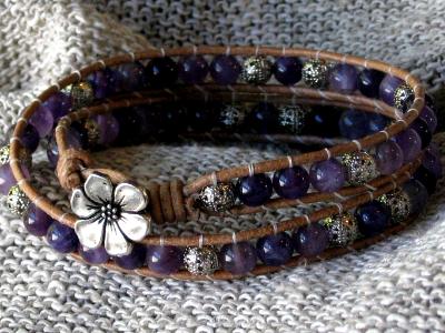 Amethyst Wrap Bracelet for Ashley Amethyst Wrap Bracelet for Ashley