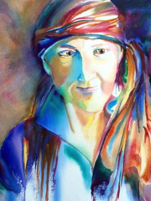 Self portrait in watercolor