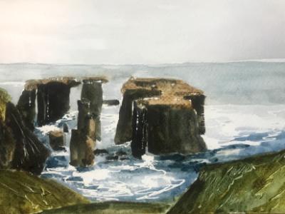 Sea Stacks, Montaña de Oro (sold)