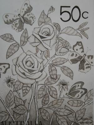 Rose Stamp SOLD