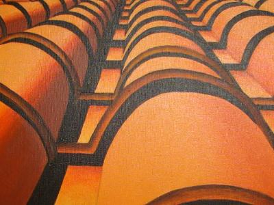 orange roof tiles  12 x 36