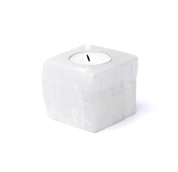 Selinite tea light holders 